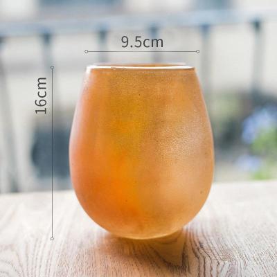 家柏饰(CORATED)罗马珠光磨砂手工艺术玻璃瓶花瓶花器烛台蜡杯装饰摆件 珠光磨砂瓶(小)