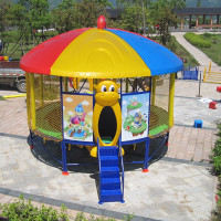 有优贝贝(YUYUBABY)儿童户外游乐设备蹦床玩具10平米带顶棚蹦蹦床跳跳床