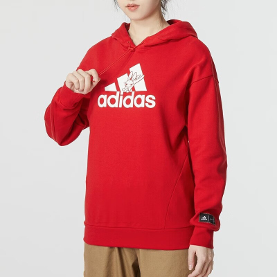 adidas/阿迪达斯女款卫衣 新款运动休闲连帽套头衫 HZ2993 C