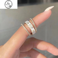 JiMiD迪家三件套戒指「随性优雅」镶钻叠戴字母个性气质轻奢高级指环