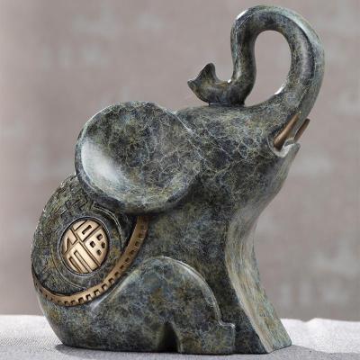 美帮汇铜大象摆件一对象工艺品家居客厅玄关酒柜电视柜装饰品