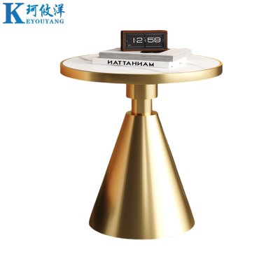 珂攸洋边几金色白面500*500*600mm张