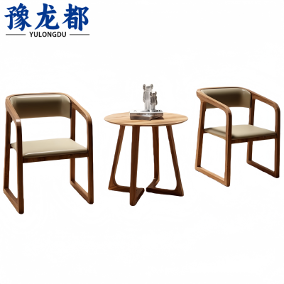 豫龙都 休闲桌椅 实木 套