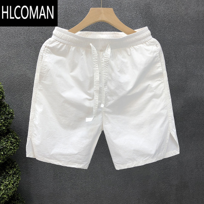HLCOMAN洋气高端短裤男夏季潮牌外穿运动裤2024新款男士薄款沙滩五分裤子