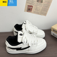 聚范复古小众面包板鞋女ins潮2024夏季新款学生小白鞋百搭运动休闲鞋