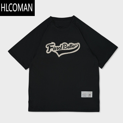 HLCOMANFIND BT夏季美式速干衣T恤男 运动健身训练服篮球短袖投篮服