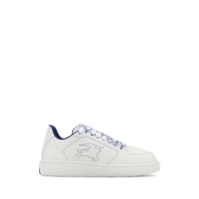 博柏利(BURBERRY)白色小牛皮运动休闲跑鞋女LF货号户外透气舒适耐