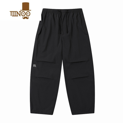 YANXU美式工装伞兵裤男潮牌阔腿休闲长裤情侣装防水运动裤子