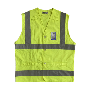 憬嘉泓 高可视性警示防护马甲 JJH-0300尺码可定制/件 黄色 可定制