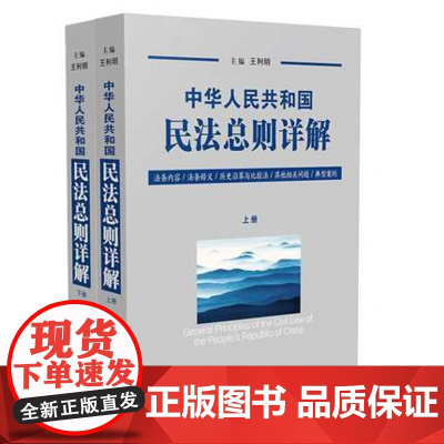 正版 中华人民共和国民法总则详解 王利明(民法学会会长)中国法制出版社 2017年新版条文释义 司法解释民法总则理解
