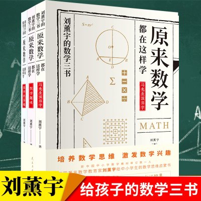 ]正版给孩子的数学三书 原来数学可以这样学 刘薰宇著 数学趣味数学的园地 中小学数学思维数理化课外书籍书排行