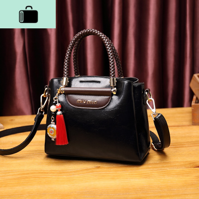 牛皮包包女包新款2020时尚洋气百搭皮单肩斜挎包女士大气手提包NEW LAKE女斜挎包