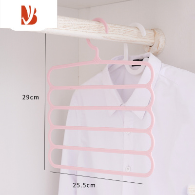 三维工匠折叠家用多层裤架多防滑衣架裤子围巾架丝巾领带挂架