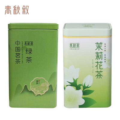 春秋叙 绿茶茉莉花茶组合(250g*2罐) 500g/盒