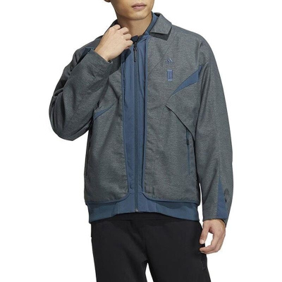 adidas/阿迪达斯外套男翻领运动服训练夹克休闲外套HY5846 D