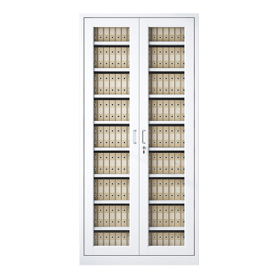 缑氏收纳柜财务档案柜资料柜加厚文件柜办公室带锁铁皮柜通玻柜九层