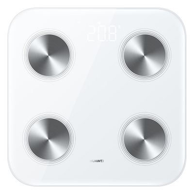  HUAWEI/华为智能体脂秤 3 家用体脂秤体重秤电子秤 14项身体数据 对标DEXA金标准 WiFi&蓝牙双连接 雅致白