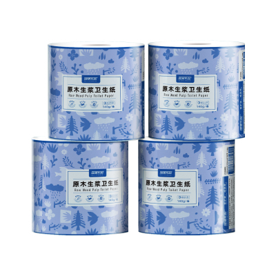 安居先森原生木浆单卷有管芯卷纸四层2800克 一箱20卷 an2402124