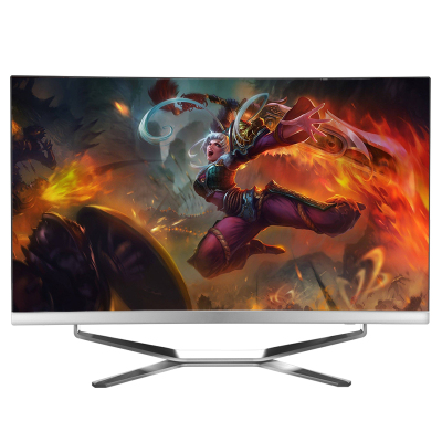  铭能 27英寸曲面一体机 十代i5-10400F/RX550 4G独显/16G内存/512G固态 家用办公台式电脑一体机 游戏学生台式一体机窄边框 网课台式机 内置音箱蓝牙WIFI