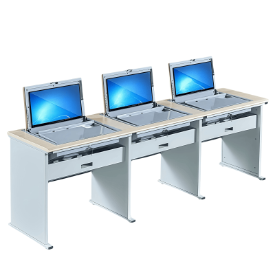 鑫木樽三人位电脑桌240*60*75cm张