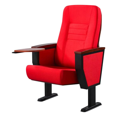 臻远ZY-LTY-41 礼堂椅剧院椅会议室椅子红色带前写字板单人位