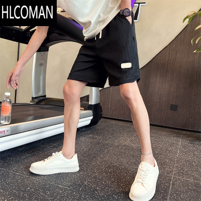 HLCOMAN短裤男士夏季装2025新薄款宽松运动大裤衩休闲中裤潮牌五分裤子男