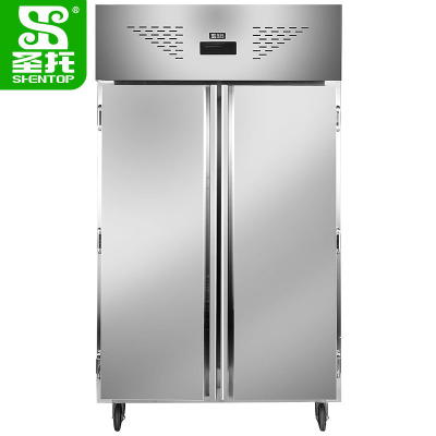 圣托(Shentop)大容量保鲜柜双开门 商用厨房立式冰柜 学校饭堂大型冷冻冰箱 DHB10