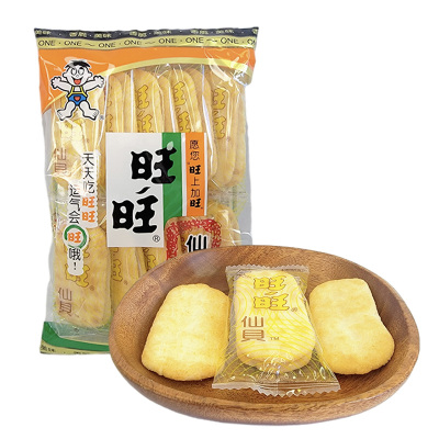 旺旺仙贝旺旺雪米饼休闲好吃的膨化零食点心下午茶办公室小吃袋装52g
