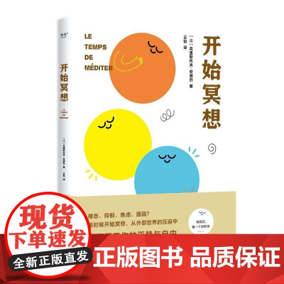 开始冥想 [法]克里斯托夫·安德烈天津人民出版社 心理自助指南 冥想帮你走出倦怠 抑郁 焦虑等心理困境