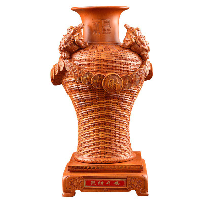 美帮汇四季平安花瓶复古怀旧客厅酒柜摆件居家装饰品开业礼品