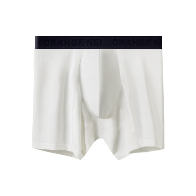 80S纯棉男士内裤秋冬加长平角裤工厂定制OEM高端男生内裤