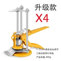 瓷砖工具大全瓦工贴瓷砖工具辅助铺地板墙砖定位瓷砖升降调平器高低顶高调节器 螺杆式折叠顶高器4 [升级款]3柱定位器4个装