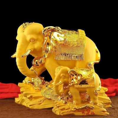 美帮汇大象摆件大号一对吸水象象商店铺开业礼品酒柜装饰品