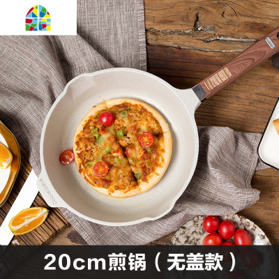 平底锅不粘锅电磁炉煎蛋牛排烙饼炒锅燃气灶 FENGHOU 28cm深煎锅(煎炒两用)全新升级