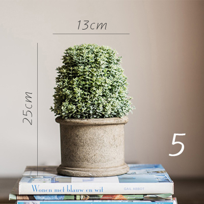 家柏饰(CORATED)暮雪仿真树球盆景桌面装饰摆件绿植球办公室餐桌咖啡馆 5