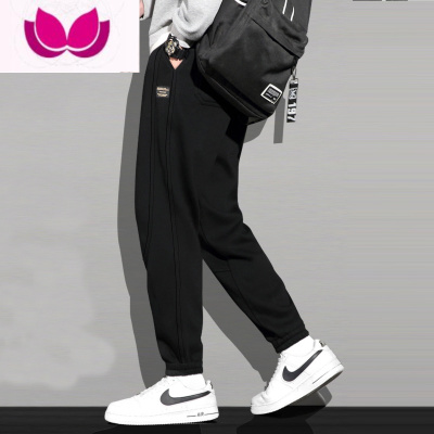 七斓休闲卫裤男九分裤宽松束脚运动裤男士夏季薄款潮牌青年长裤子