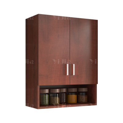 翌嘉YJ4122525 吊柜墙柜壁柜阳台柜客厅厨房卧室储物收纳柜 红色二门带底柜 600*300*800