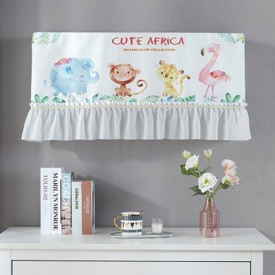 家柏饰(CORATED)空调罩挂机防尘罩北欧开机不取挂式空调套 动物朋友 1P[空调长度77-82cm适用]