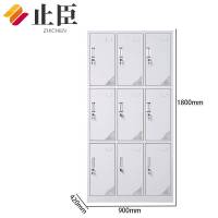 止臣 衣柜 办公家具钢制更衣柜加厚员工更衣柜铁皮储物柜宿舍换衣柜存放柜 N7