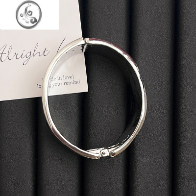 JiMi小众设计气质凹凸高级感素圈手镯女ins冷淡风百搭手环个性K2Y臂环