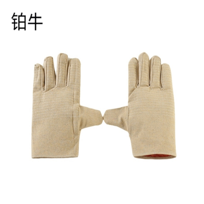 铂牛 帆布手套 均码 双