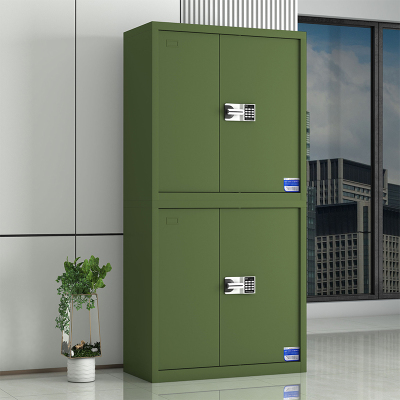 鑫星奈 XXN40615015 钢制保密柜保险柜保密档案资料柜 绿色分双节智能密码锁