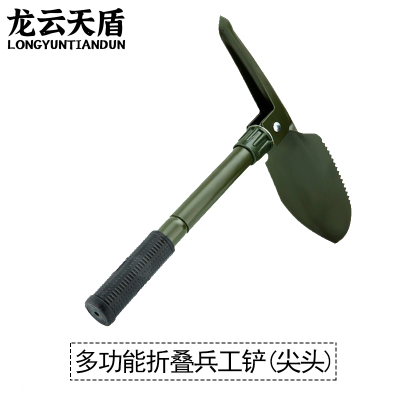 龙云天盾工兵铲兵工铲子折叠式多功能户外锹迷你车载装备钓鱼铁锹锰钢