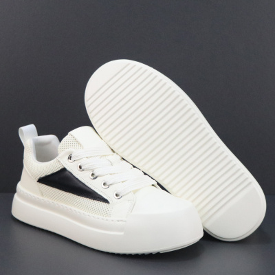 男鞋夏季透气新款厚底小白鞋百搭轻便真皮板鞋小众时尚休闲鞋