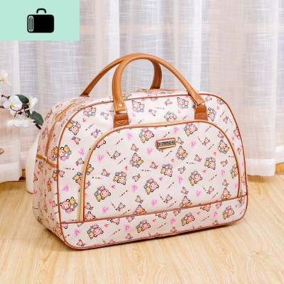 防水PU皮旅行包包女手提 短途韩版大容量行李包装衣服包包男折叠NEW LAKE男士手提包