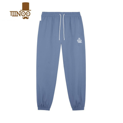 YANXU秋季梭织速干运动长裤男士冰丝跑步裤子透气篮球训练束脚卫裤美式