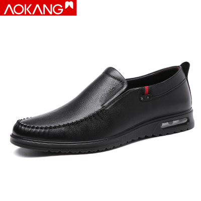 奥康男鞋商务休闲鞋子男士休闲鞋气垫后跟百搭男休闲皮鞋