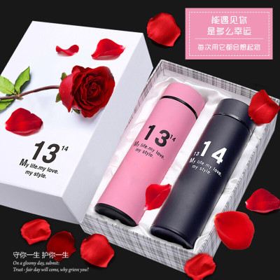 林檎感恩节送女朋友老婆闺蜜实用情侣保温杯子刻字生日送男友公司商务活动小礼品纪念品奖品定制logo送女朋友老婆生日礼物送女