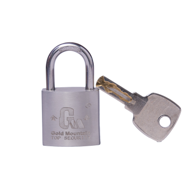 金岳 BXG01L 铜芯32*33*18mm 不锈钢挂锁(计价单位:个) 银色
