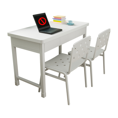 臻远ZYJ-12钢制办公桌椅组合电脑桌学习桌培训桌 三抽桌两椅